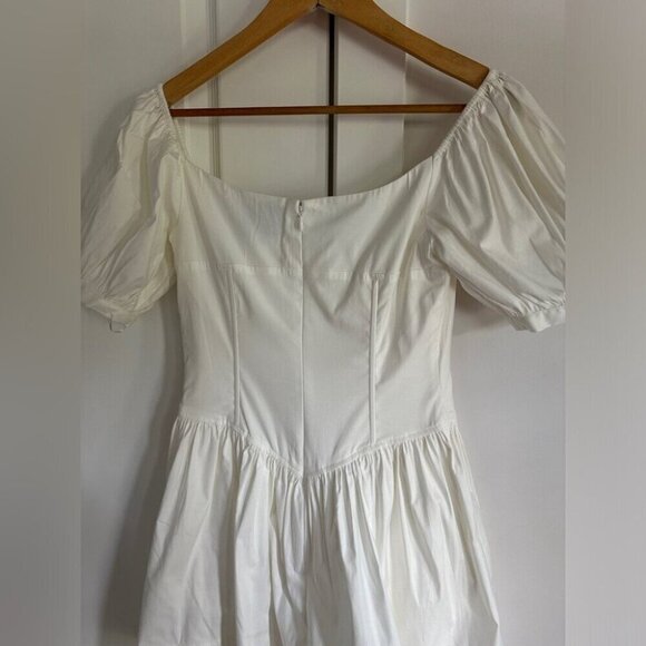 NEW Reformation Calie Mini Short  Sleeve Dress Cotton | size 0 - Picture 10 of 12